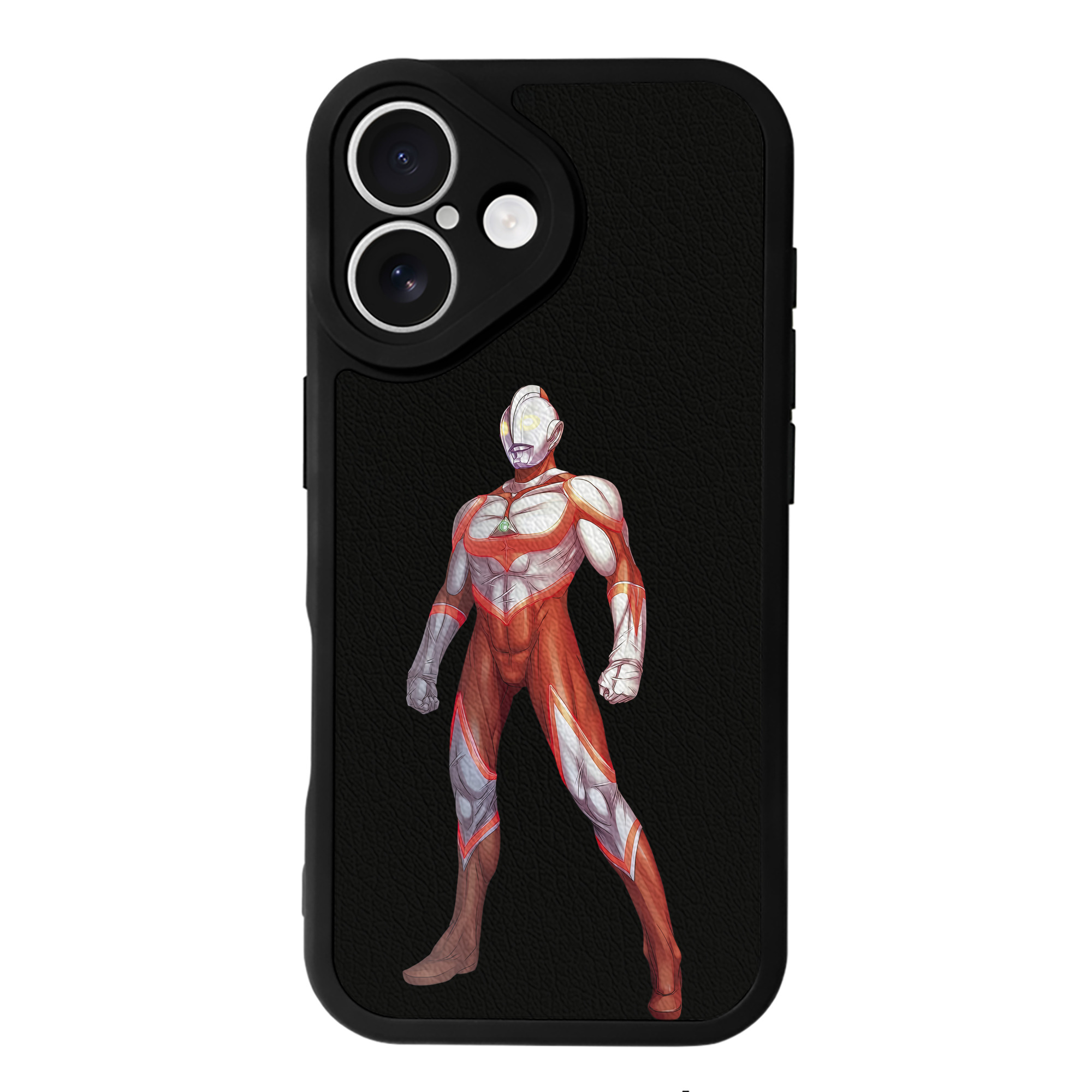 （画像用） ウルトラマン Ultraman 【iPhone 16シリーズ対応】シリコンスマホケース（レザー調） 材質：シリコン